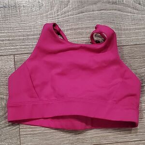 Girls All in Motion Sports Bra Size 6/6X Fuchsia Sports Bra